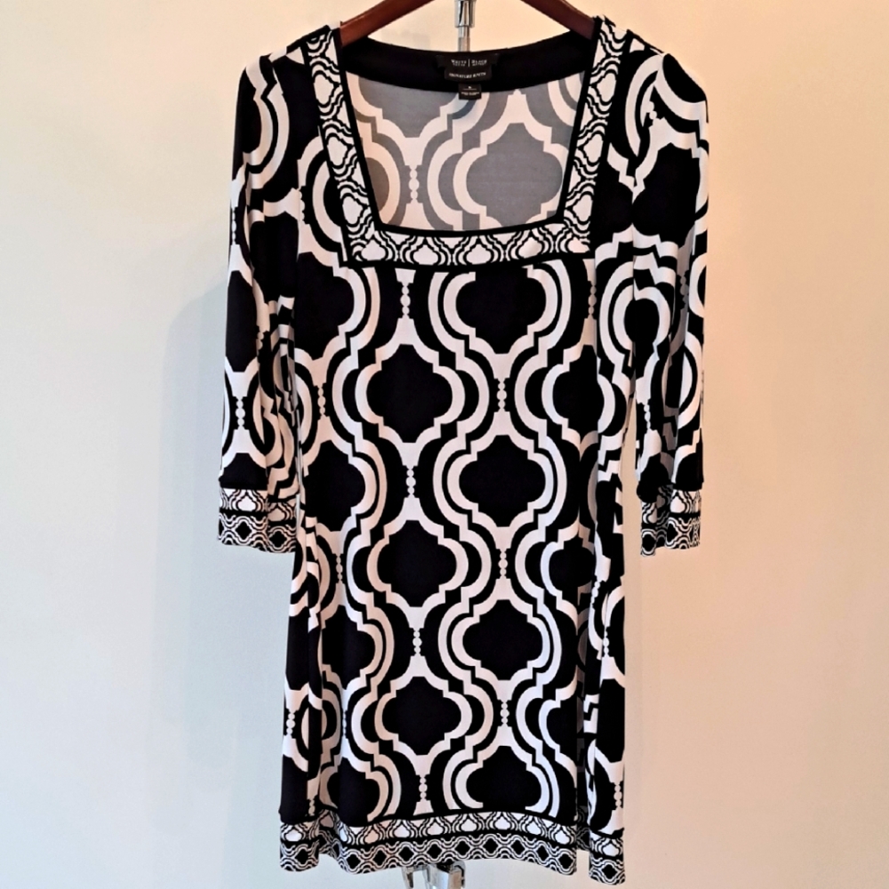 WHBM Black & White Mini Dress NWOT